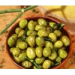 Arnaud Green Split Whole Olives with Wild Fennel 420g Glass Jar